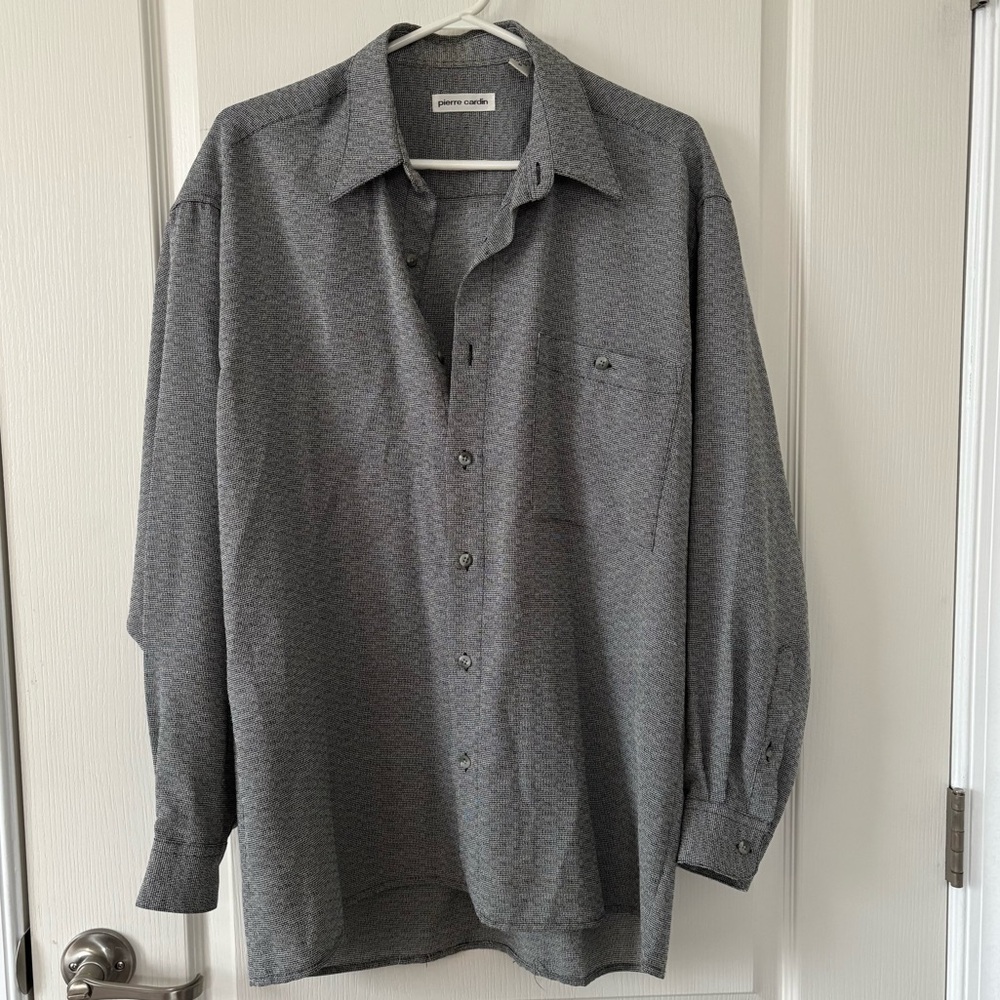 Pierre Cardin Men's Gray Dress Shirt